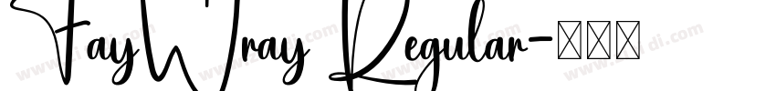 FayWray Regular字体转换
